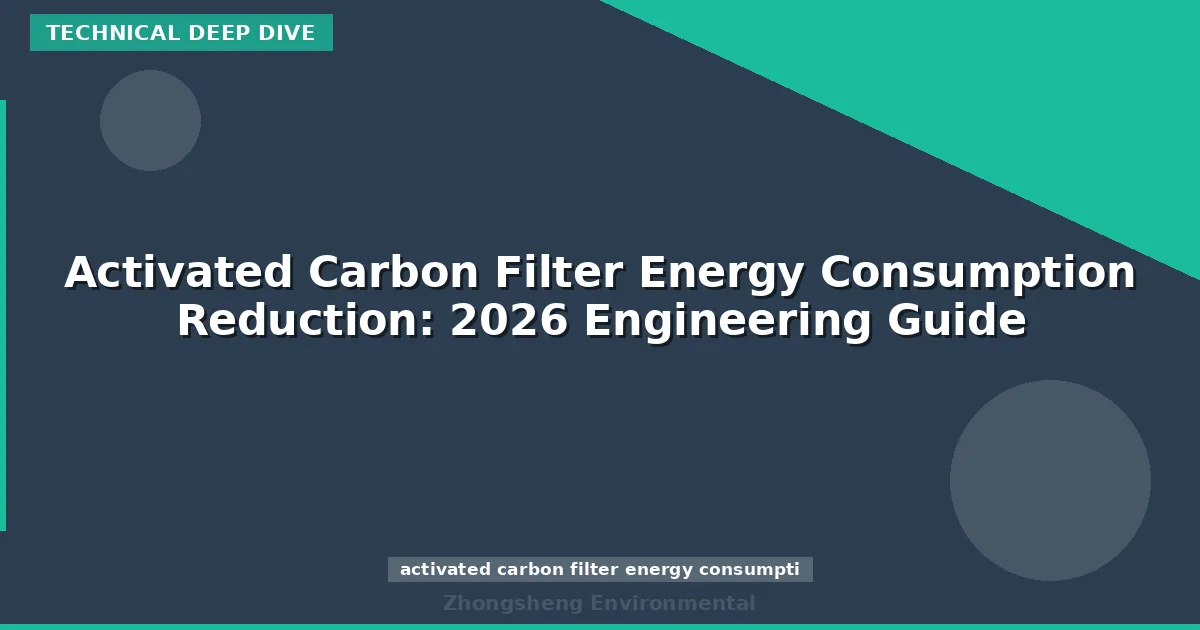 Activated Carbon Filter Energy Consumption Reduction: 2026 Engineering Guide