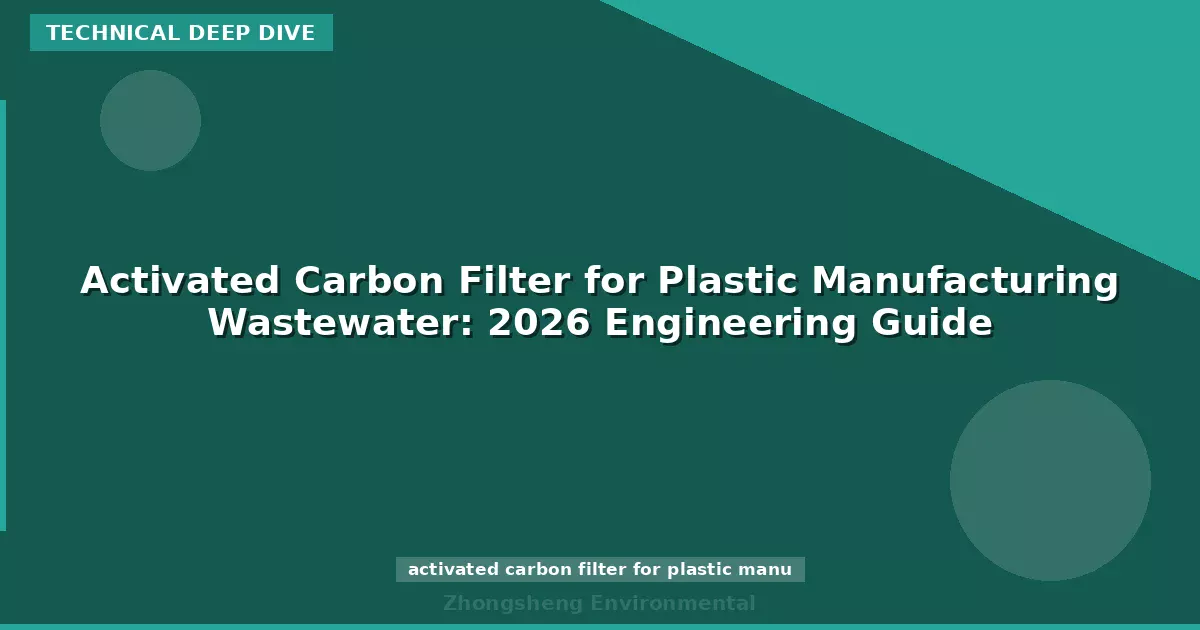 Activated Carbon Filter for Plastic Manufacturing Wastewater: 2026 Engineering Guide