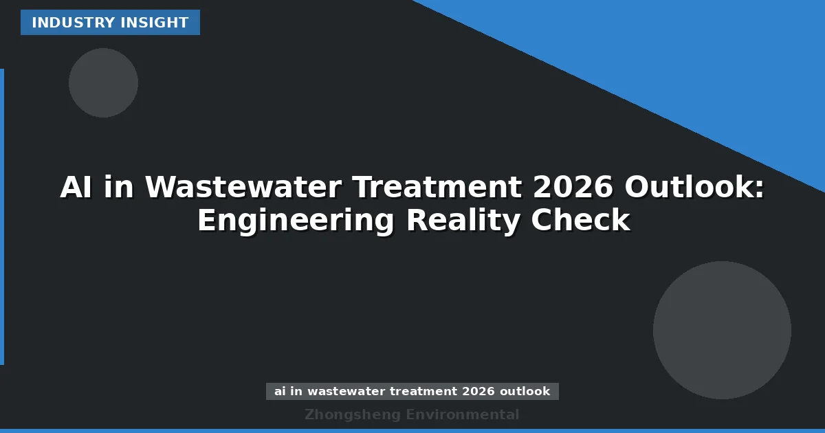 AI in Wastewater Treatment 2026 Outlook: Engineering Reality Check