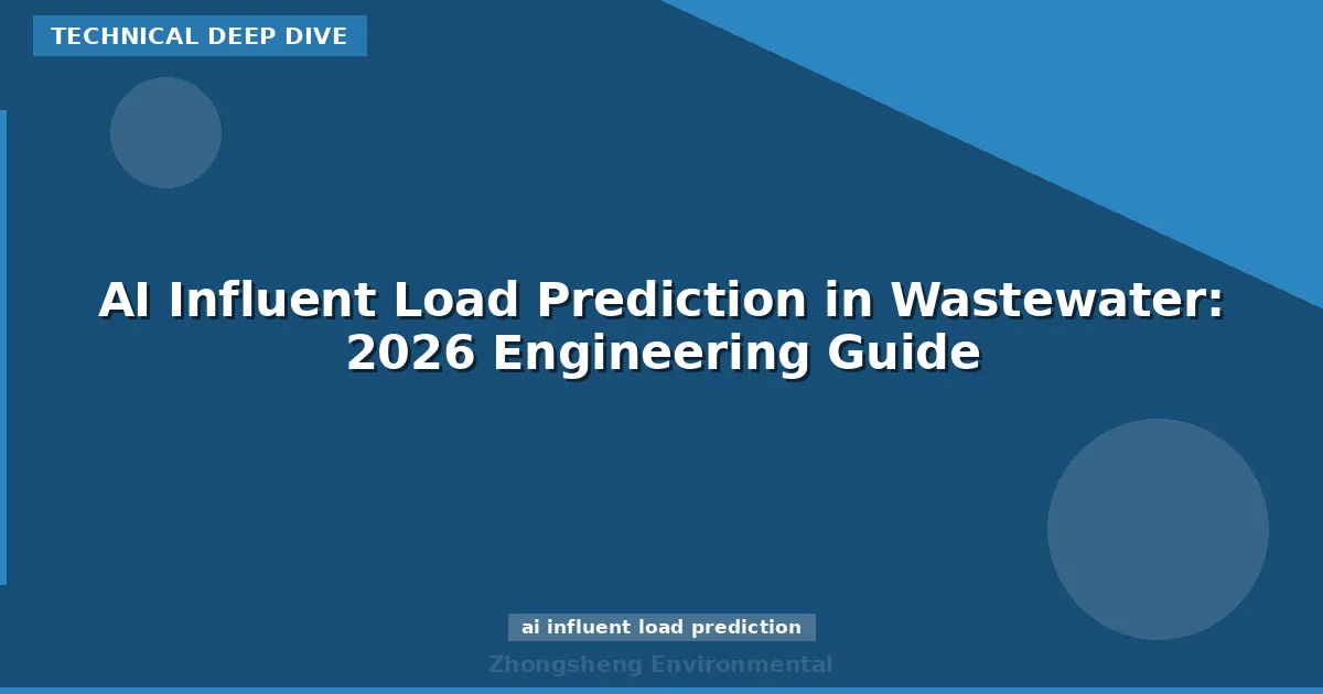 AI Influent Load Prediction in Wastewater: 2026 Engineering Guide