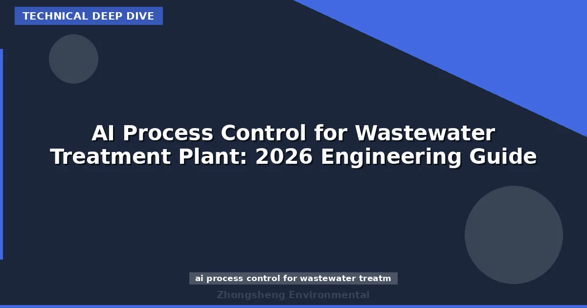 AI Process Control for Wastewater Treatment Plant: 2026 Engineering Guide