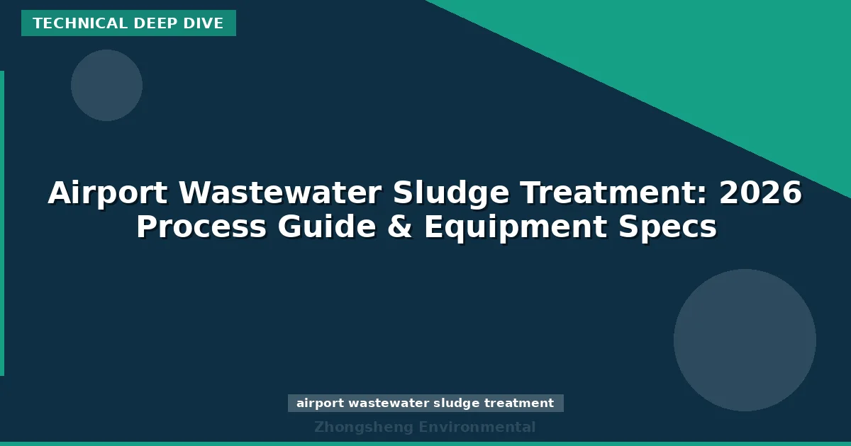 Airport Wastewater Sludge Treatment: 2026 Process Guide & Equipment Specs