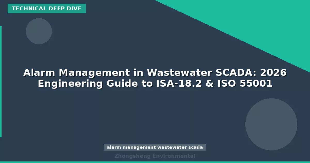 Alarm Management in Wastewater SCADA: 2026 Engineering Guide to ISA-18.2 & ISO 55001