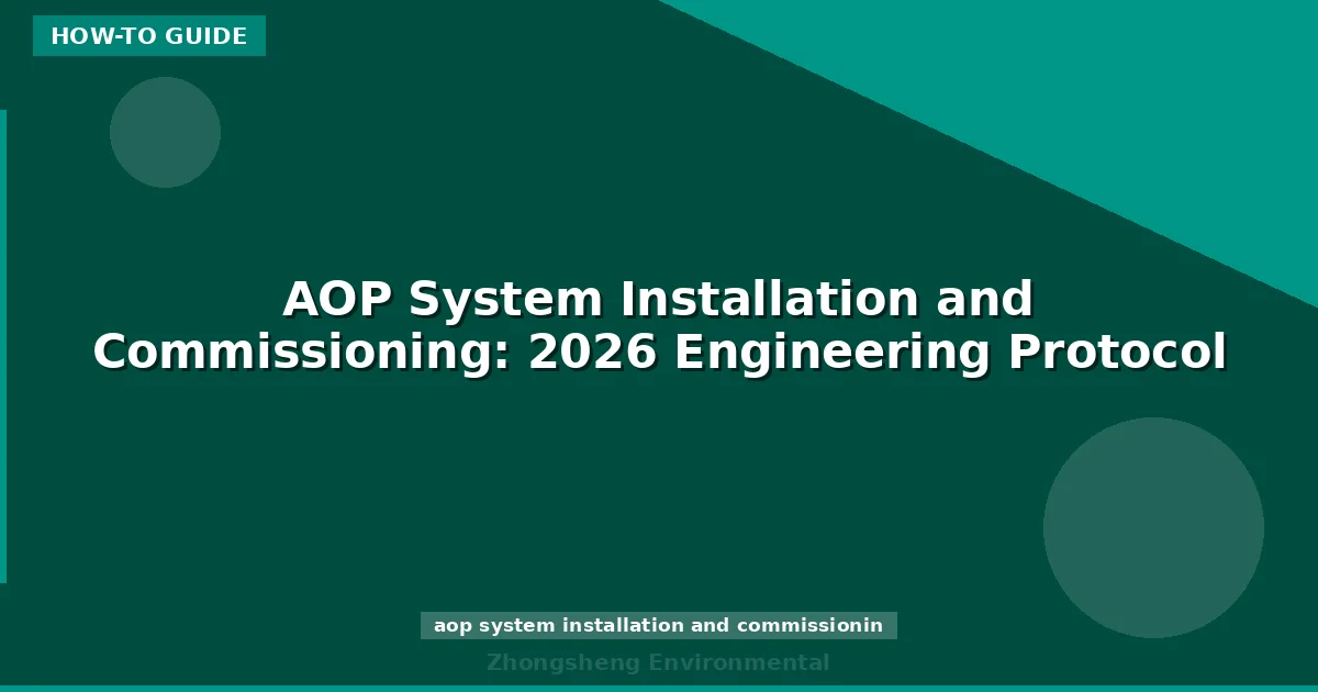 AOP System Installation and Commissioning: 2026 Engineering Protocol