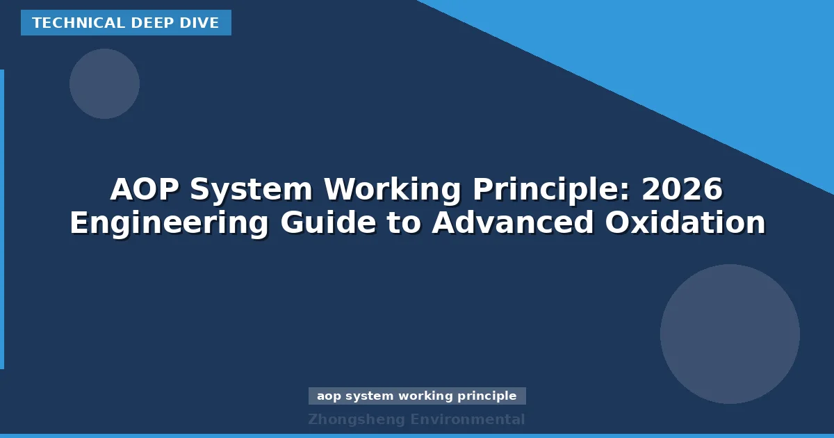 AOP System Working Principle: 2026 Engineering Guide to Advanced Oxidation