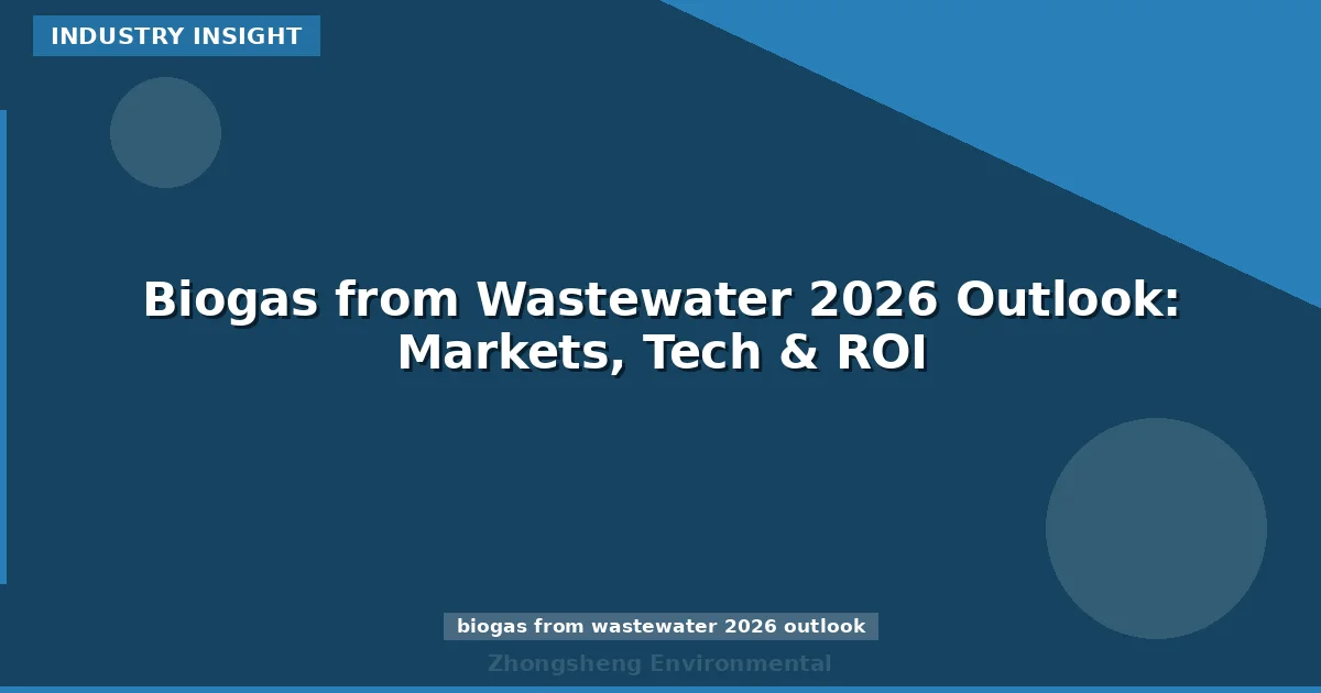 Biogas from Wastewater 2026 Outlook: Markets, Tech & ROI