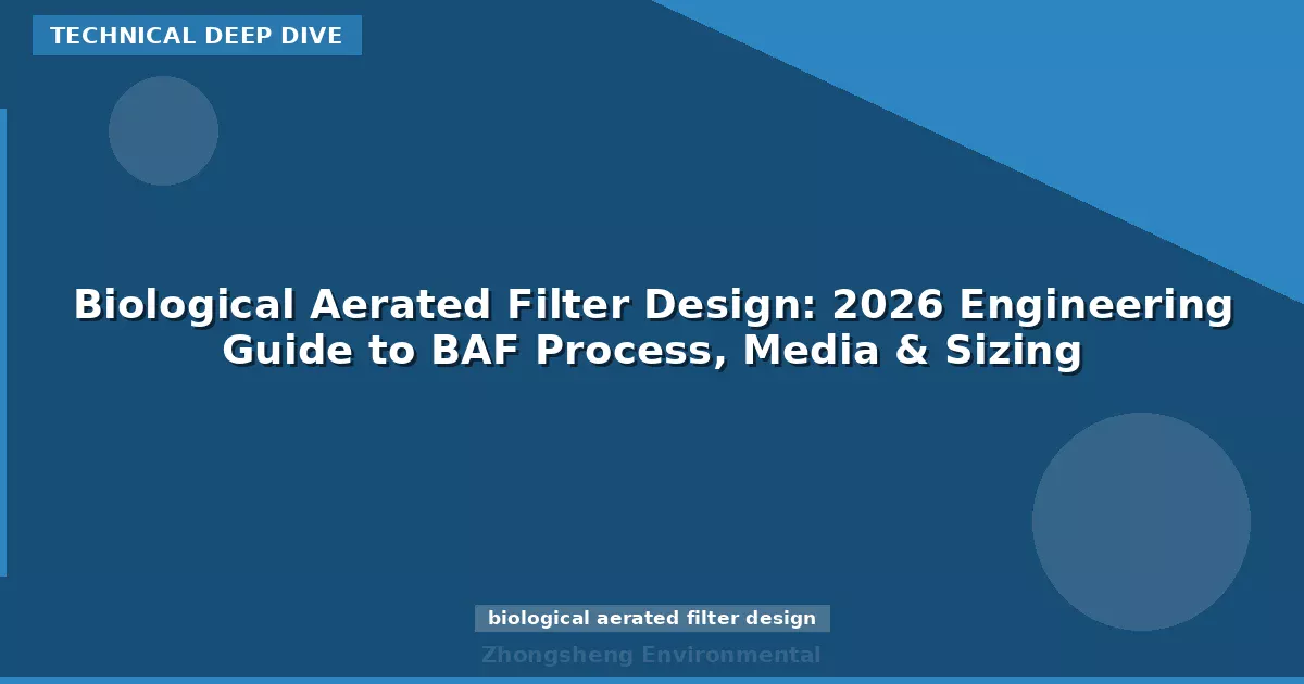 Biological Aerated Filter Design: 2026 Engineering Guide to BAF Process, Media & Sizing