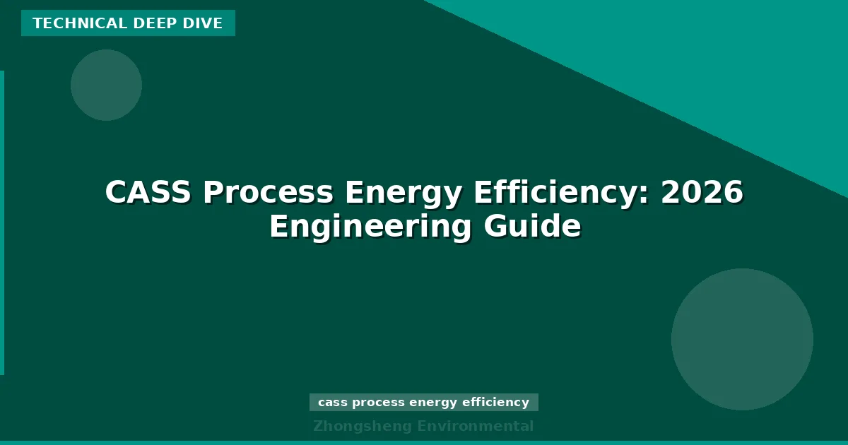 CASS Process Energy Efficiency: 2026 Engineering Guide