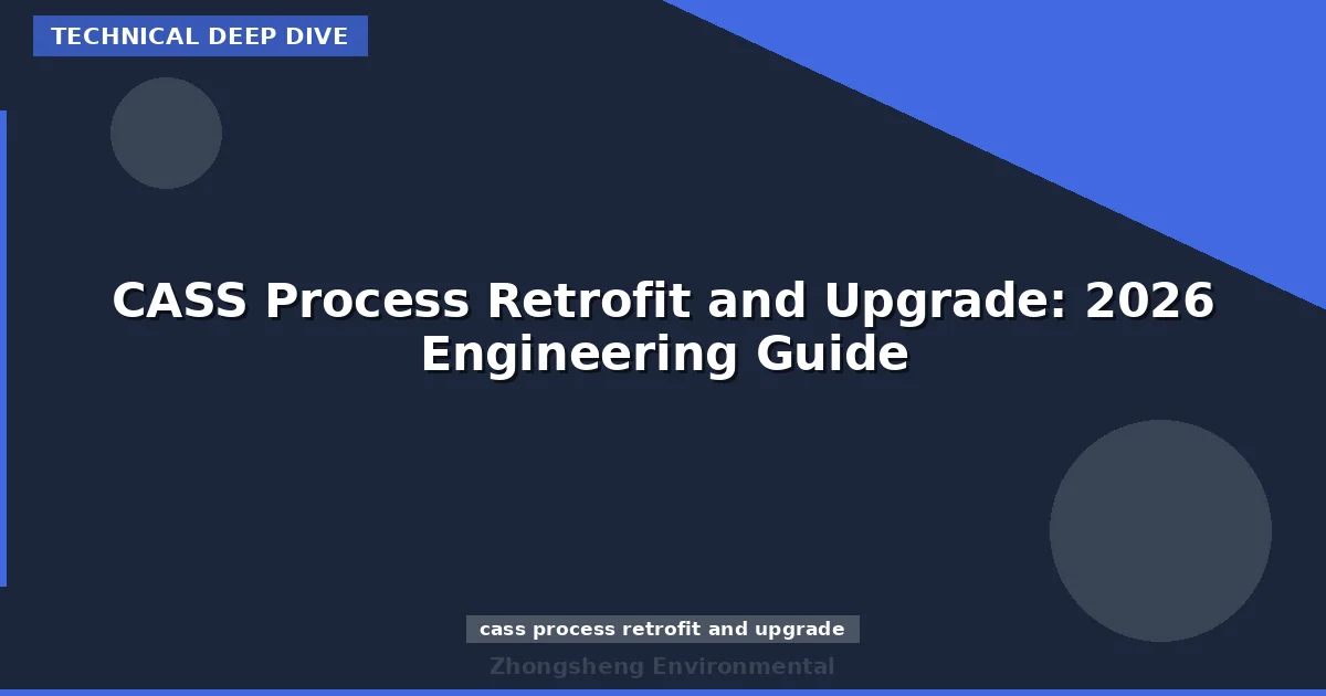 CASS Process Retrofit and Upgrade: 2026 Engineering Guide