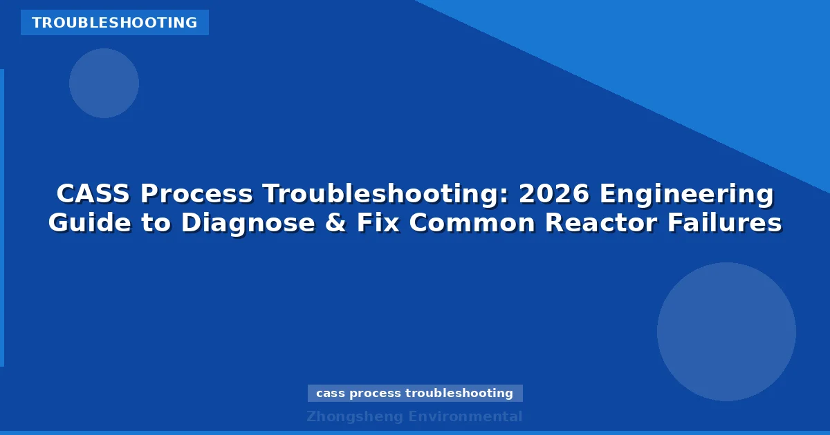 CASS Process Troubleshooting: 2026 Engineering Guide to Diagnose & Fix Common Reactor Failures