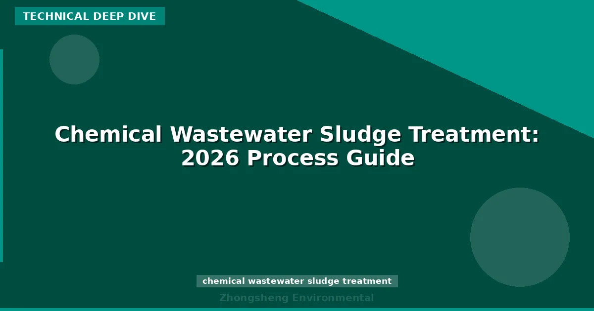 Chemical Wastewater Sludge Treatment: 2026 Process Guide