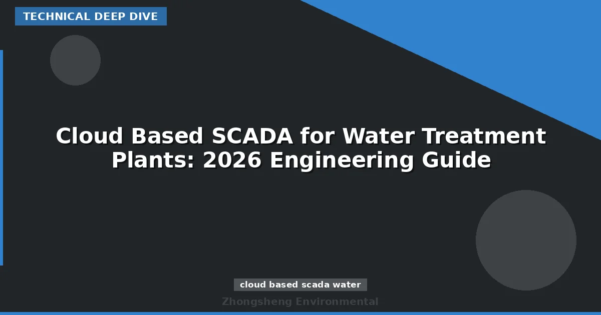 Cloud Based SCADA for Water Treatment Plants: 2026 Engineering Guide