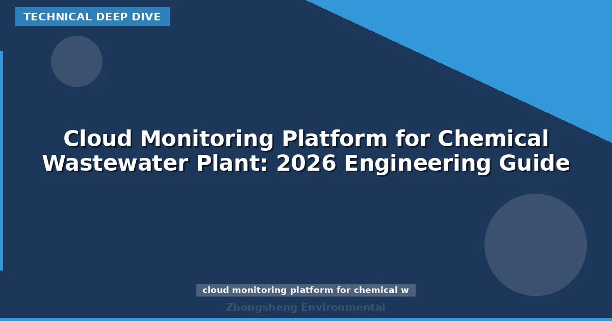 Cloud Monitoring Platform for Chemical Wastewater Plant: 2026 Engineering Guide