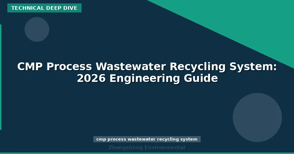 CMP Process Wastewater Recycling System: 2026 Engineering Guide