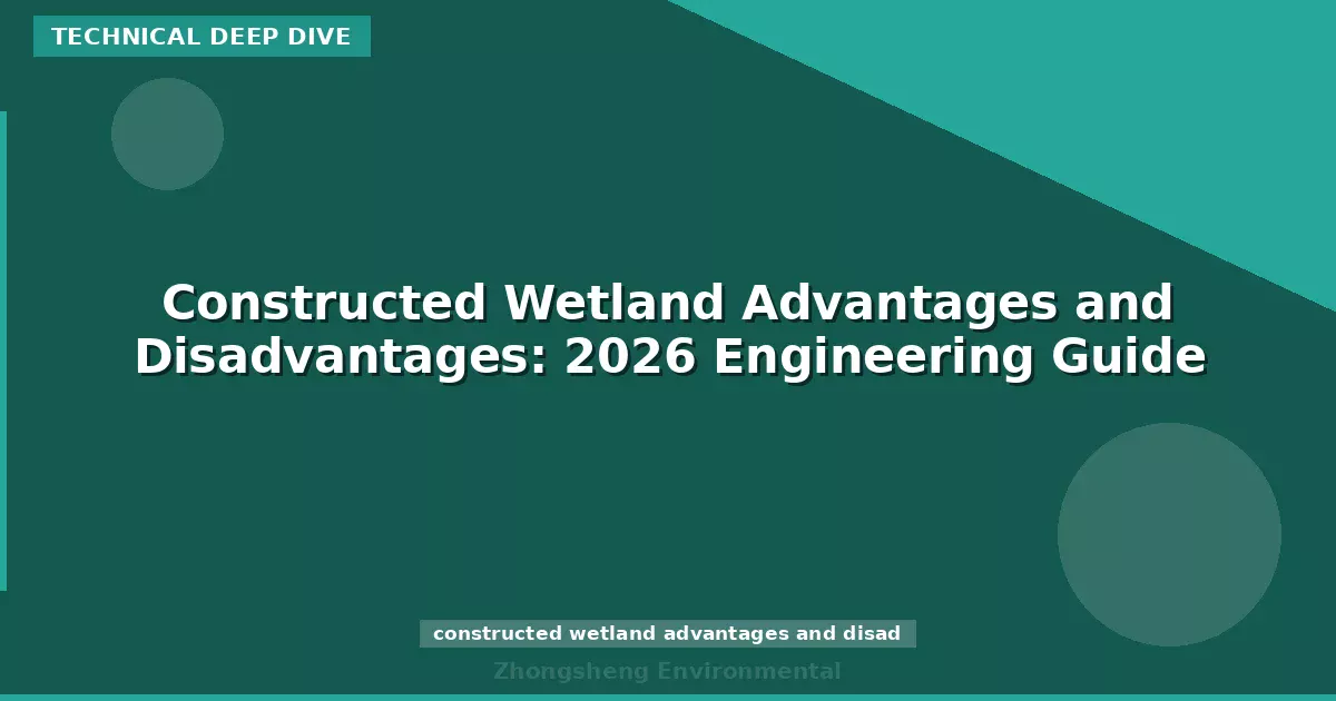 Constructed Wetland Advantages and Disadvantages: 2026 Engineering Guide