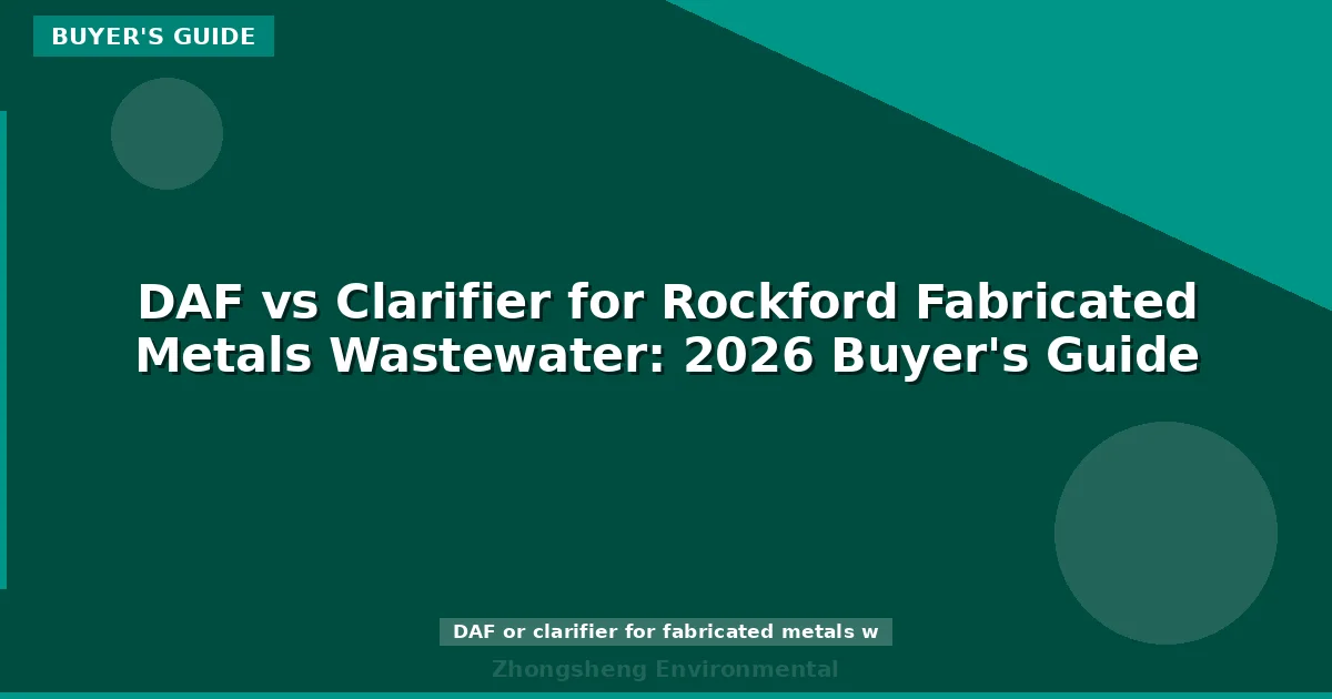 DAF vs Clarifier for Rockford Fabricated Metals Wastewater: 2026 Buyer's Guide