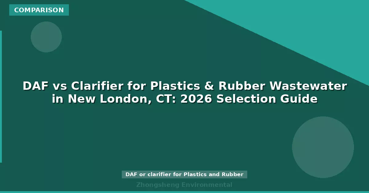 DAF vs Clarifier for Plastics & Rubber Wastewater in New London, CT: 2026 Selection Guide
