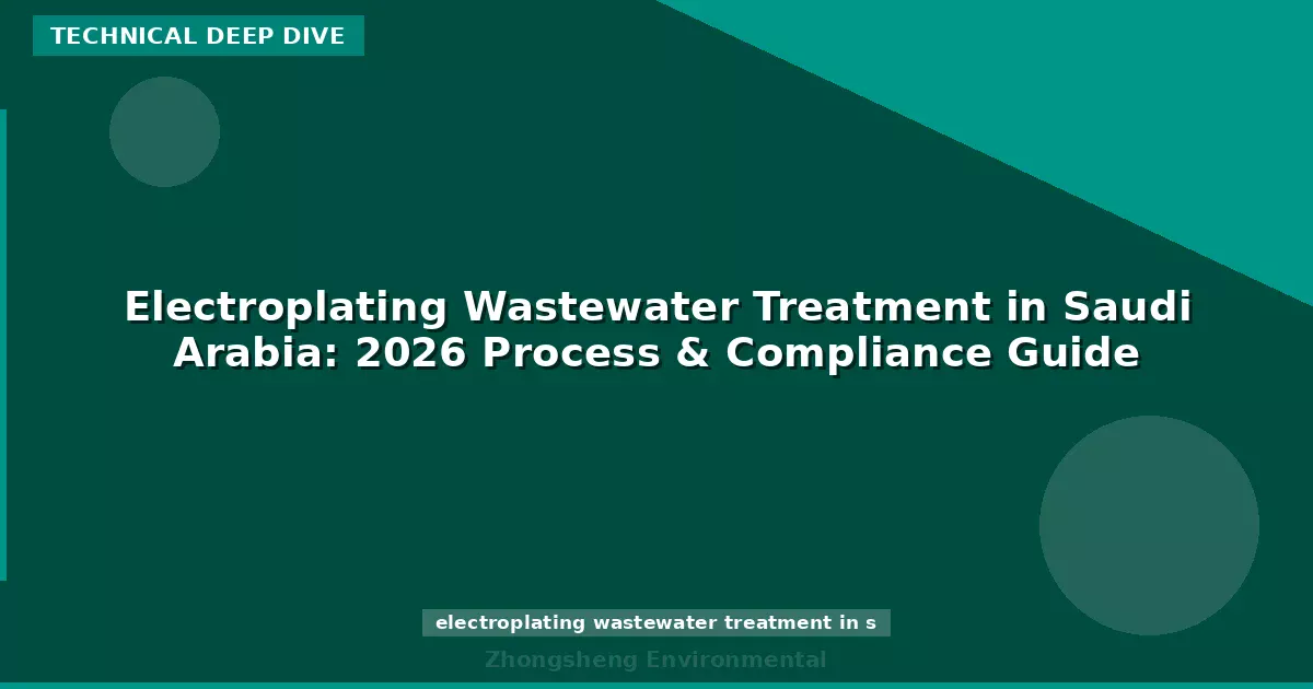 Electroplating Wastewater Treatment in Saudi Arabia: 2026 Process & Compliance Guide