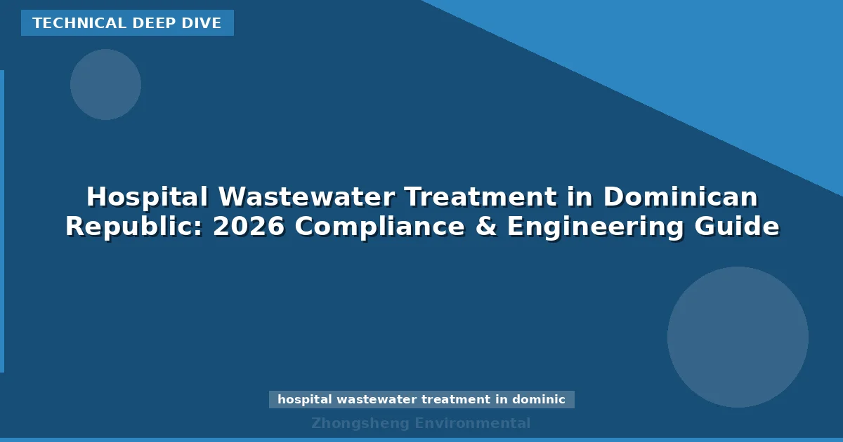 Hospital Wastewater Treatment in Dominican Republic: 2026 Compliance & Engineering Guide