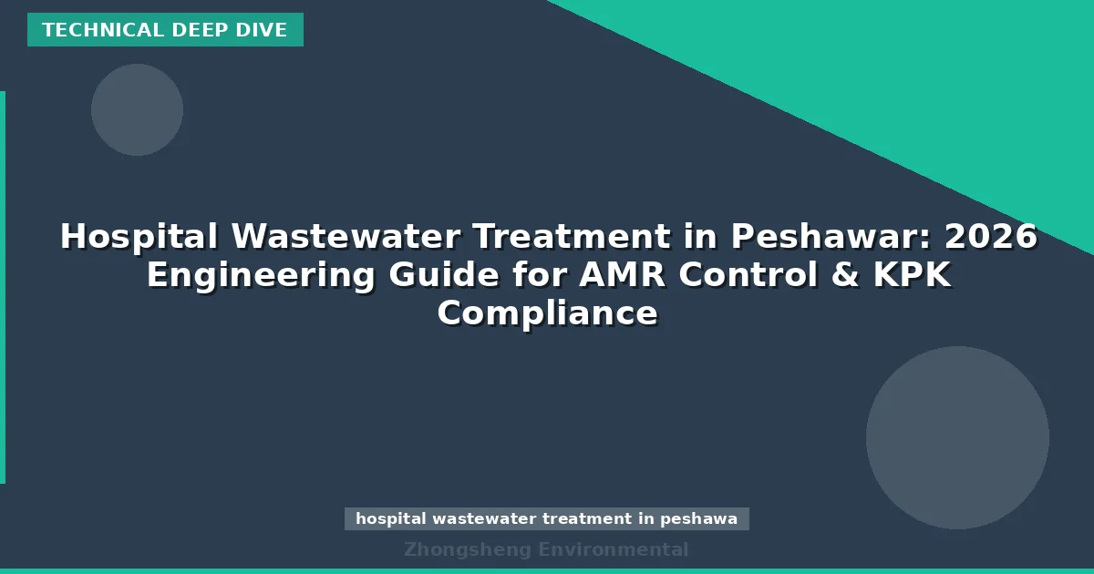 Hospital Wastewater Treatment in Peshawar: 2026 Engineering Guide for AMR Control & KPK Compliance