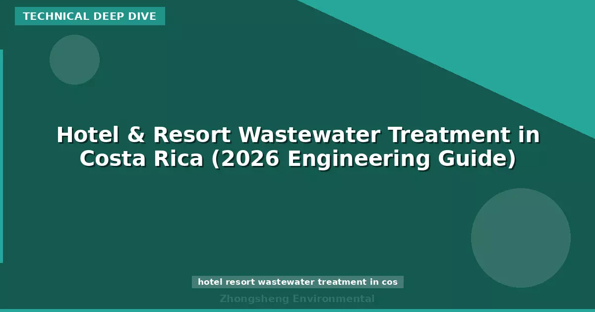 Hotel & Resort Wastewater Treatment in Costa Rica (2026 Engineering Guide)
