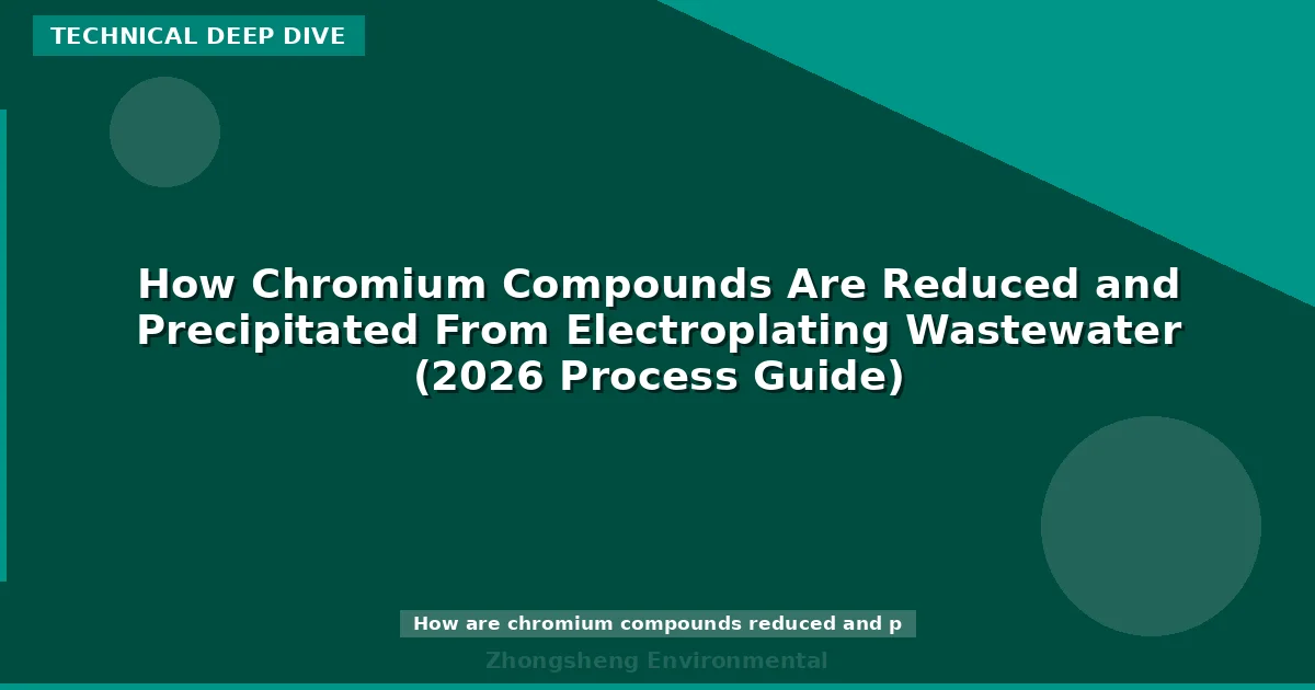 How Chromium Compounds Are Reduced and Precipitated From Electroplating Wastewater (2026 Process Guide)
