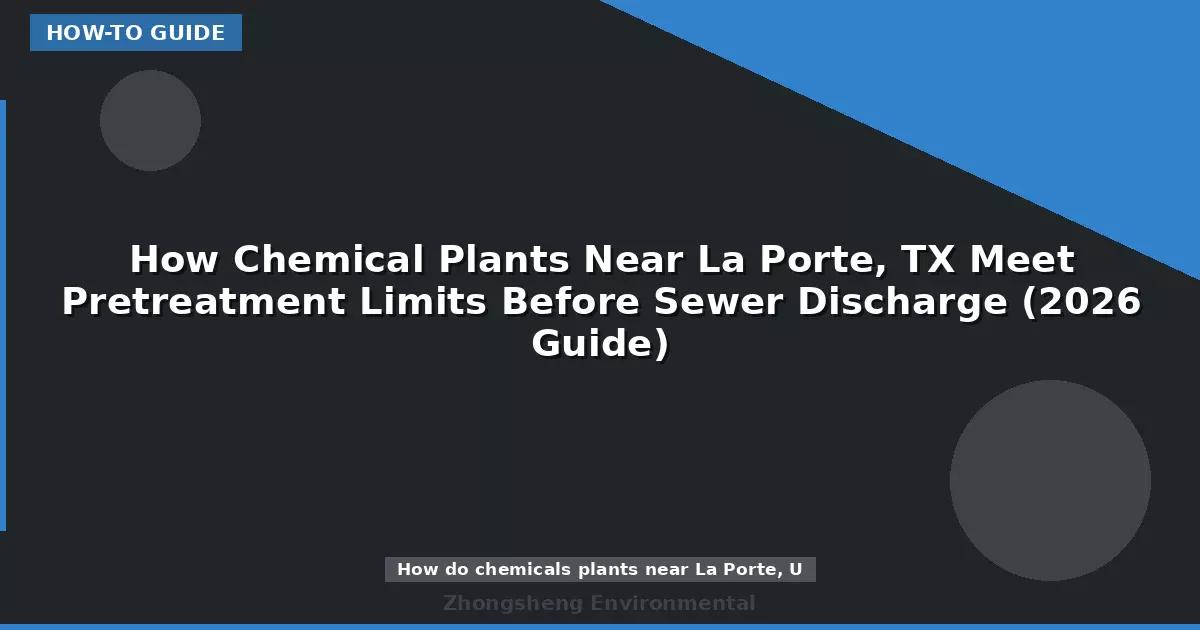 How Chemical Plants Near La Porte, TX Meet Pretreatment Limits Before Sewer Discharge (2026 Guide)