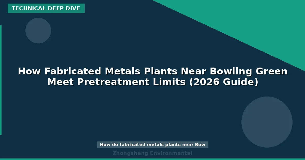 How Fabricated Metals Plants Near Bowling Green Meet Pretreatment Limits (2026 Guide)