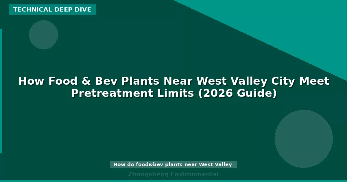 How Food & Bev Plants Near West Valley City Meet Pretreatment Limits (2026 Guide)