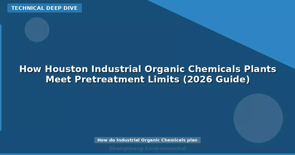 How Houston Industrial Organic Chemicals Plants Meet Pretreatment Limits (2026 Guide)