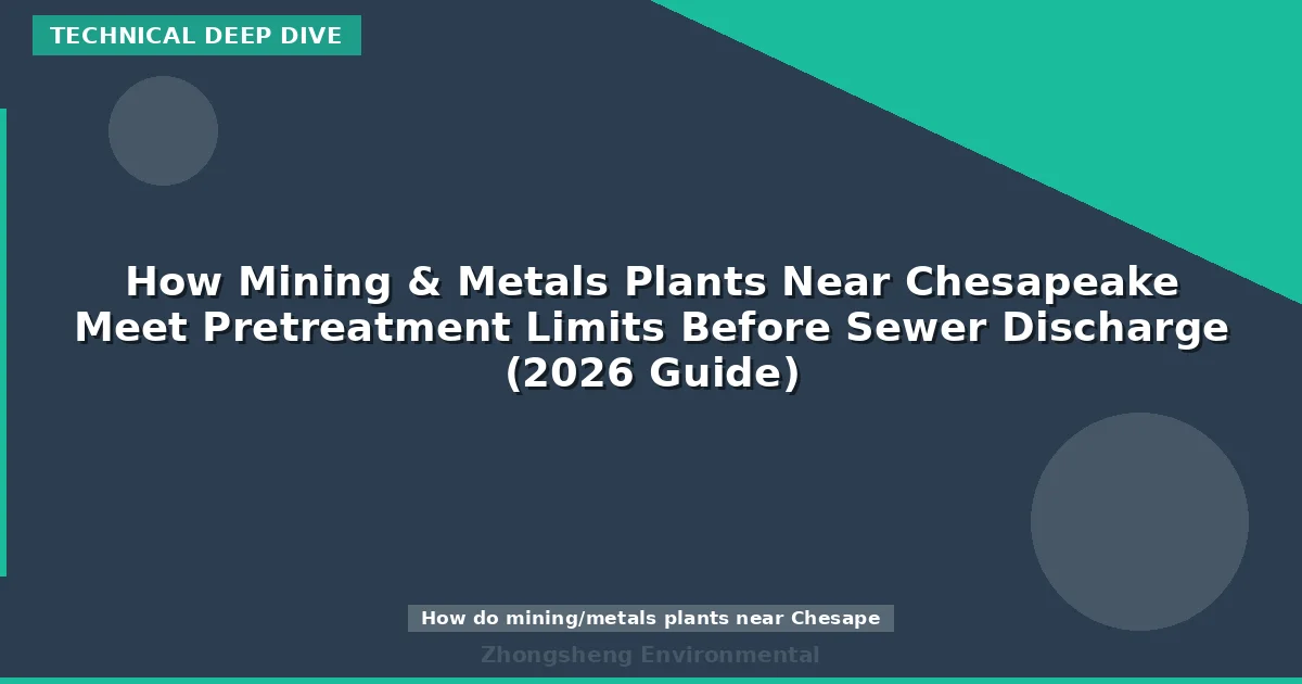 How Mining & Metals Plants Near Chesapeake Meet Pretreatment Limits Before Sewer Discharge (2026 Guide)
