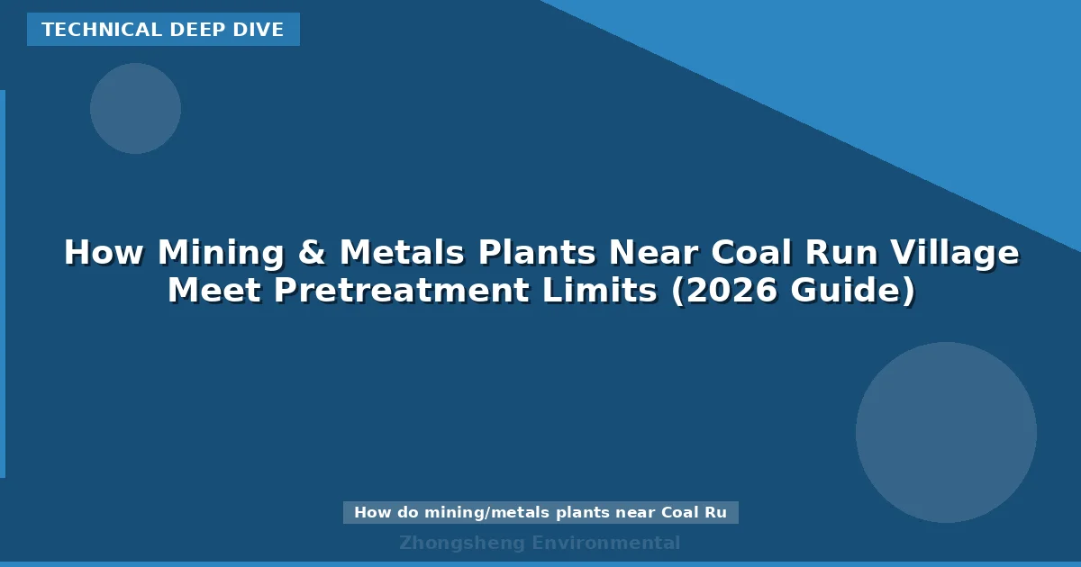 How Mining & Metals Plants Near Coal Run Village Meet Pretreatment Limits (2026 Guide)