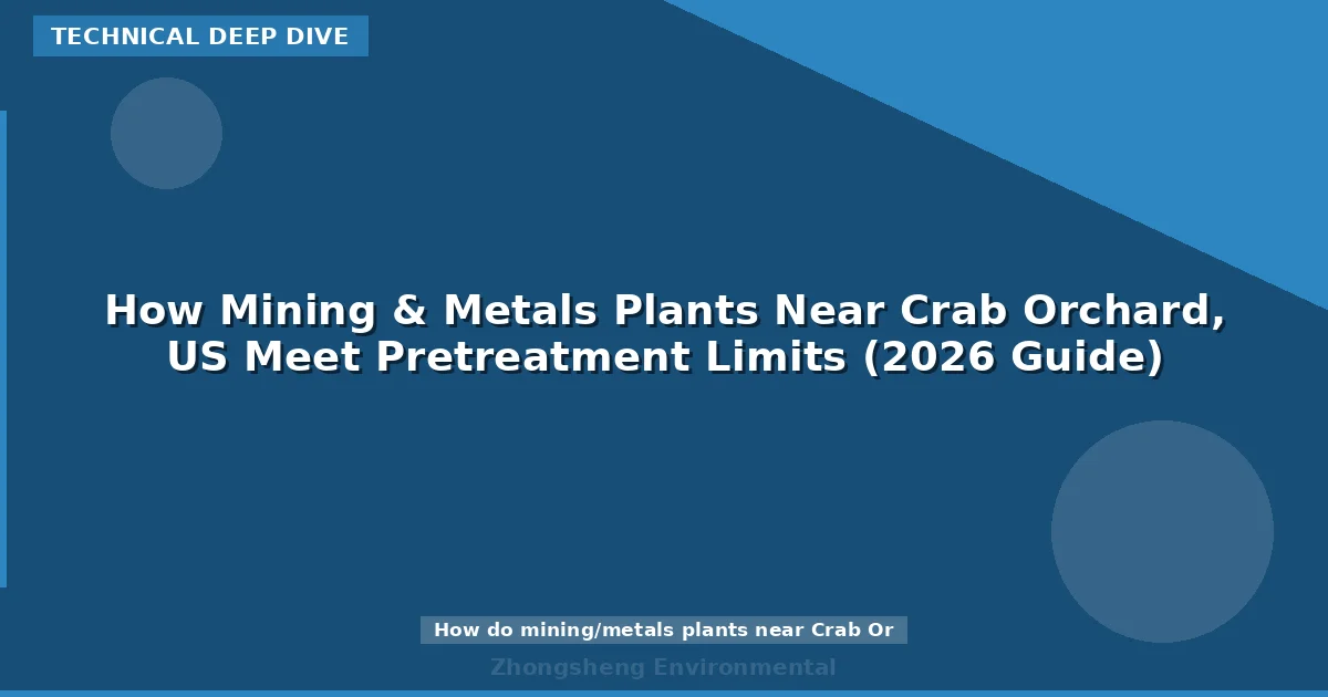 How Mining & Metals Plants Near Crab Orchard, US Meet Pretreatment Limits (2026 Guide)
