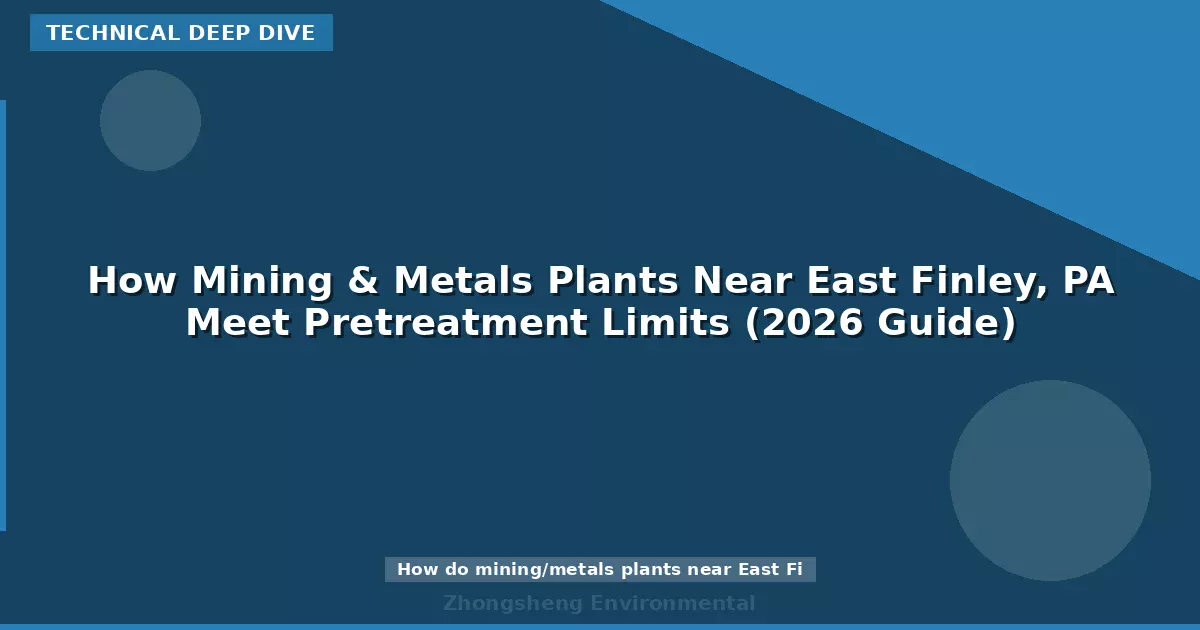 How Mining & Metals Plants Near East Finley, PA Meet Pretreatment Limits (2026 Guide)