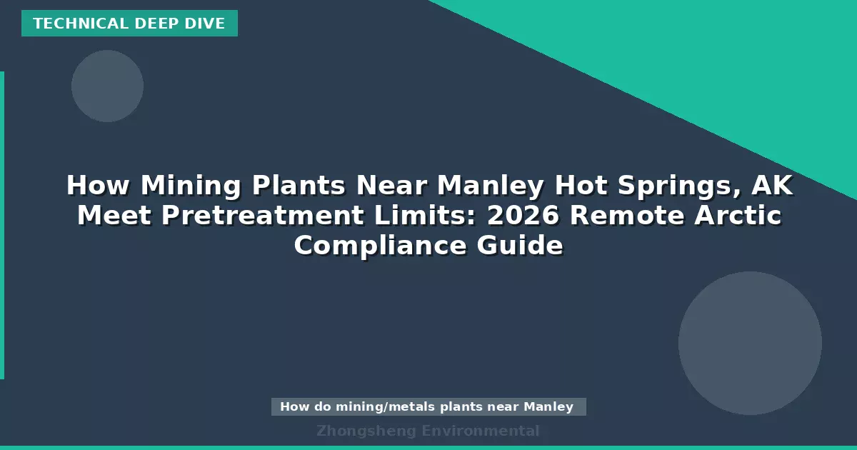 How Mining Plants Near Manley Hot Springs, AK Meet Pretreatment Limits: 2026 Remote Arctic Compliance Guide