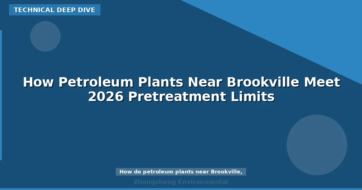 How Petroleum Plants Near Brookville Meet 2026 Pretreatment Limits