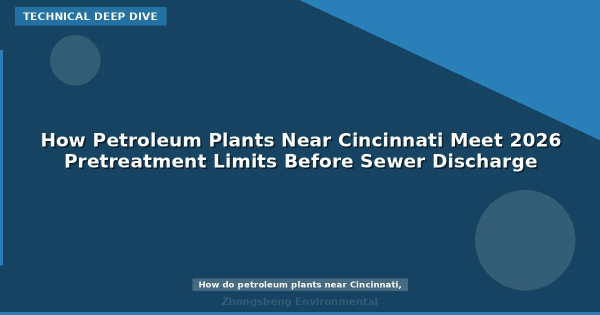 How Petroleum Plants Near Cincinnati Meet 2026 Pretreatment Limits Before Sewer Discharge