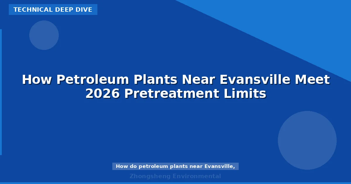How Petroleum Plants Near Evansville Meet 2026 Pretreatment Limits