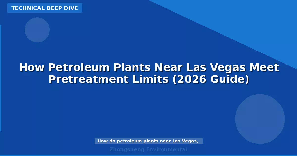 How Petroleum Plants Near Las Vegas Meet Pretreatment Limits (2026 Guide)