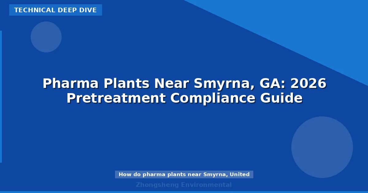 Pharma Plants Near Smyrna, GA: 2026 Pretreatment Compliance Guide