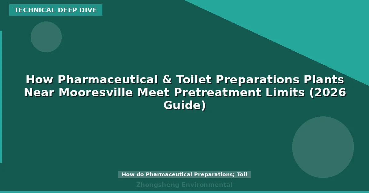 How Pharmaceutical & Toilet Preparations Plants Near Mooresville Meet Pretreatment Limits (2026 Guide)