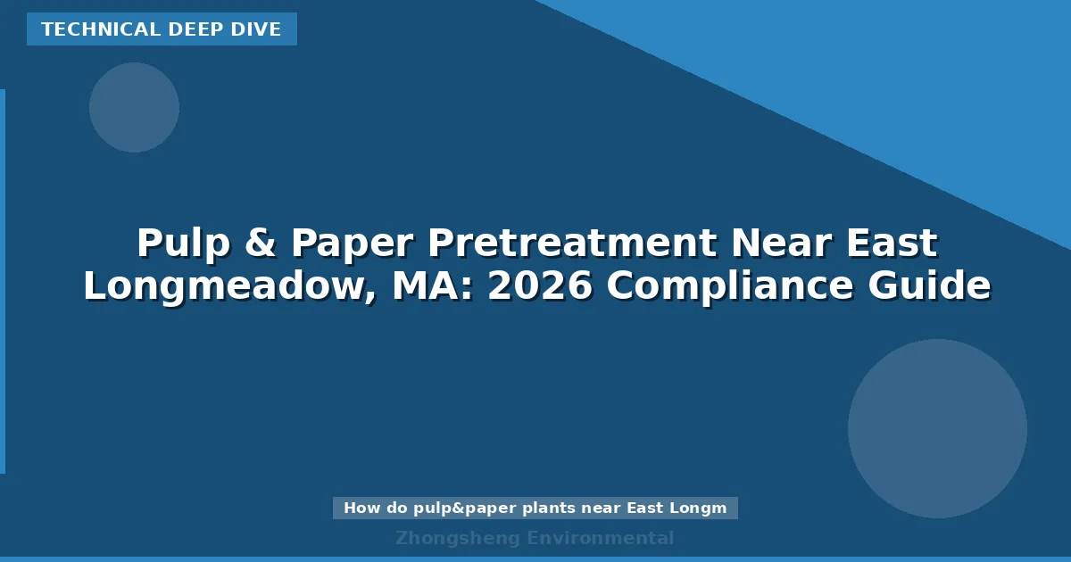 Pulp & Paper Pretreatment Near East Longmeadow, MA: 2026 Compliance Guide