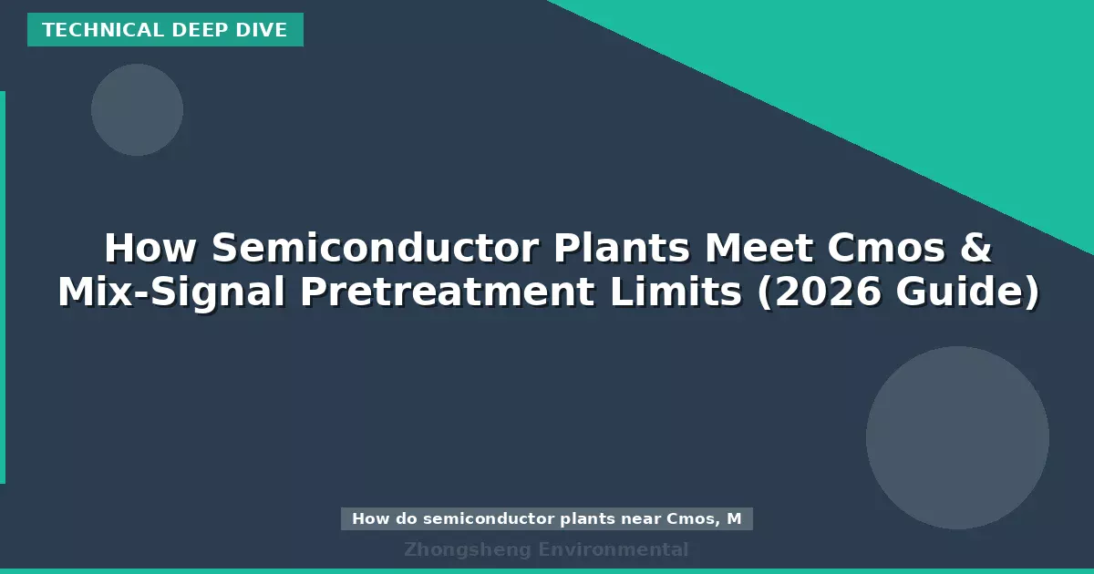 How Semiconductor Plants Meet Cmos & Mix-Signal Pretreatment Limits (2026 Guide)