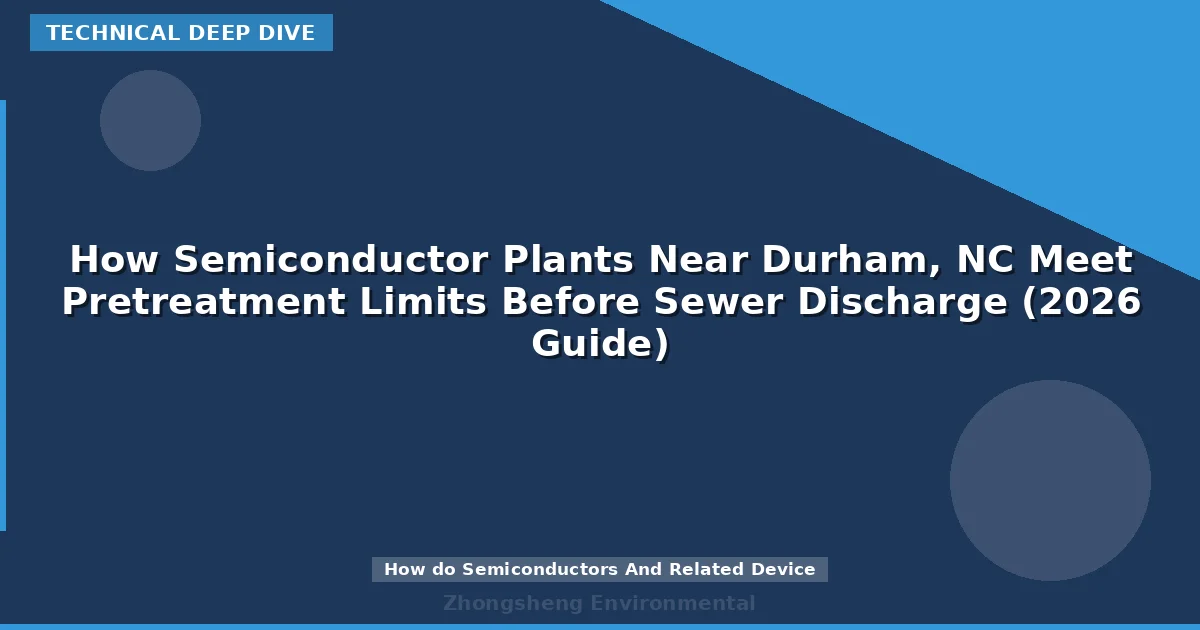 How Semiconductor Plants Near Durham, NC Meet Pretreatment Limits Before Sewer Discharge (2026 Guide)