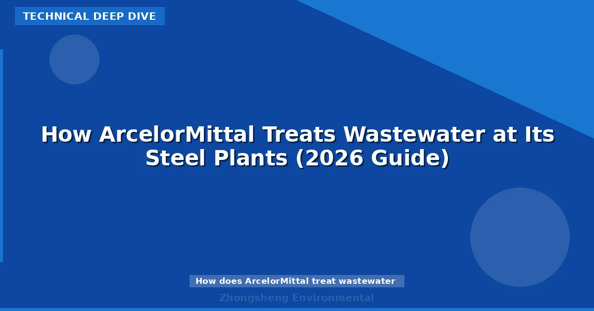How ArcelorMittal Treats Wastewater at Its Steel Plants (2026 Guide)