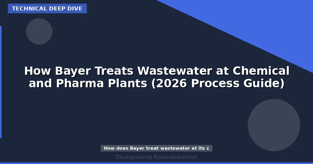 How Bayer Treats Wastewater at Chemical and Pharma Plants (2026 Process Guide)