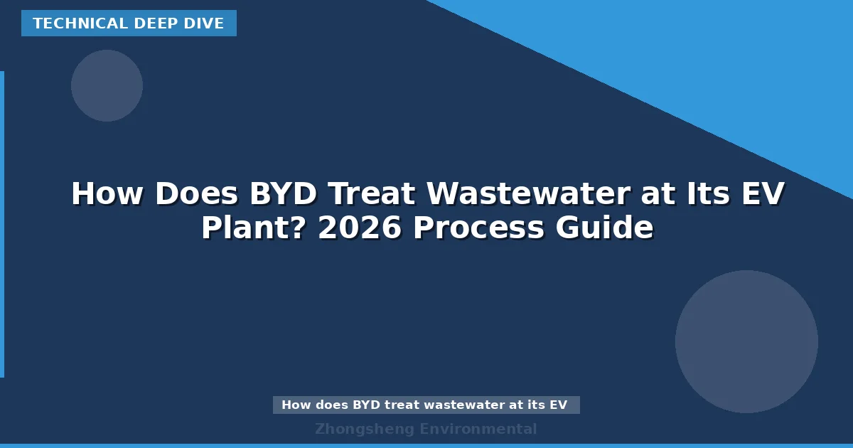 How Does BYD Treat Wastewater at Its EV Plant? 2026 Process Guide