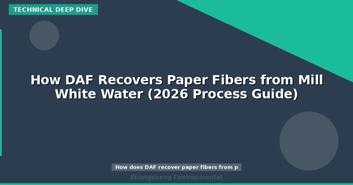 How DAF Recovers Paper Fibers from Mill White Water (2026 Process Guide)