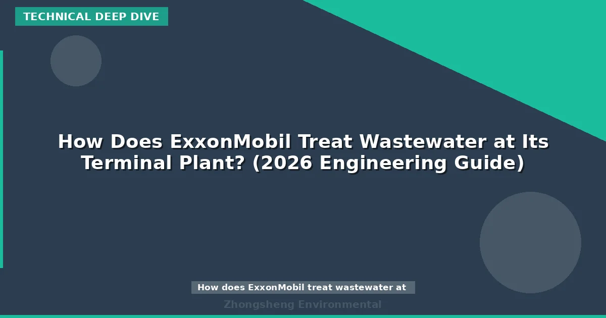 How Does ExxonMobil Treat Wastewater at Its Terminal Plant? (2026 Engineering Guide)