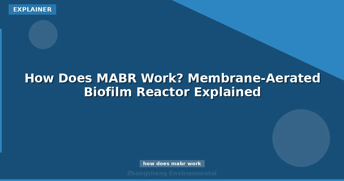 How Does MABR Work? Membrane-Aerated Biofilm Reactor Explained